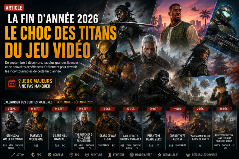 La Fin d&rsquo;Année 2026 : Le Choc des Titans du Jeu Vidéo